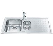 Fregadero de inox 100x50 cm 1 cubeta