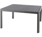 Hespéride - mesa de jardín extensible cuadrada paradize gris - 10 plazas