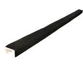 Viga imitación madera 14.5cm de ancho x 8cm de alto x 3m de largo color ébano decorativa de poliuretano vu0009-e