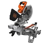 Tronzadora radial 1500w para cortes precisos y rápidos con bolsa recogepolvo black+decker bes701