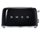 Tostadora 2x4 smeg negro tsf02bleu