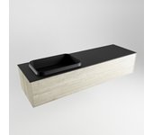 Mondiaz erin 150cm mueble de baño color light brown grey con 1 cajón. con lavabo ridge izquierda 1 orificio color urban