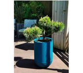 Granit tulipe jardinera redonda plástico ø 40 cm azul