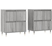 Aparador buffet cómoda armario unidad de almacenamiento organizador cocina salón salón juego de 2 sonoma 02_0036982