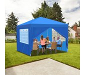 Carpa plegable para fiestas pérgola de jardín 3x3m azul carpa plegable para fiestas al aire libre