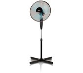 Ventilador pie oscilante 42 cm, 3 velocidades, altura ajustable, función bloqueo oscilación, silencioso, mpm, negro, mwp-17 50