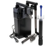 Sunsun hbl-801 filtro de acuario externo colgante 500 l/h para acuarios de hasta 60 l, filtrado multietapa con medios filtrantes
