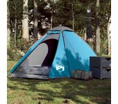 Tienda de campaña iglú para 4 personas impermeable azul v8049 unico / beige