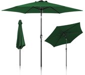 Sombrilla de jardín - sombrilla resistente a la intemperie - ø 270 cm - verde, sombrilla hawaiano, sombrilla de exterior