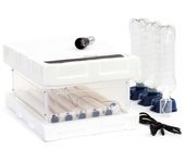 Fudajo incubadora automática para 24 huevos 80 w con giro automático, control de temperatura y humedad, lámpara ovoscopio y conexión a energía de e...