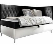Cama continental baltimore 167, continental, individuales, gris, 80x200, tapiz, cuero ecológico, somieres, 88x208x115cm