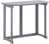 Mesa plegable de balcón madera de acacia maciza 90x50x74 cm
