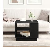 Mesa de café de roble negro de vidaxl 55x55x42 cm hecha de madera elaborada