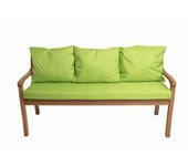 Cojín de banco 170x50/3x50x56cm, cojín de exterior, cojines para columpio de jardín de 3 plazas lima, cojín de asiento, cojín de respaldo