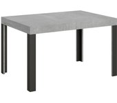 Mesa extensible 90x140/244 cm línea cemento estructura antracita