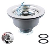 Colador de fregadero de cocina de 114 mm, tapón de fregadero, cesta de fregadero de acero inoxidable, accesorios para fregadero