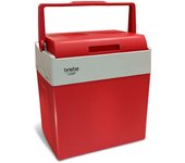 Nevera portátil eléctrica de viaje, coche, camping, 28 l, conexión 12v y 220v, enfría y calienta, briebe, rojo, cf1153red 55