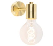 Lámpara de pared art deco dorada con bombilla wifi g95 - facil