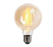 Bombilla led e27 regulable g95 dorada 5w 450lm 2200k