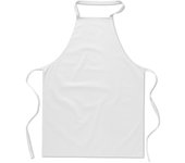 Ebuygb confezione da 1 grembiule da cucina unisex da cucina, in cotone, bianco