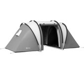 Tienda de campaña outsunny poliéster gris 450x220x180 cm