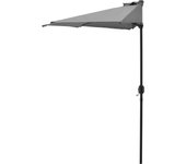 Sombrilla para terraza balcón semi poliéster 300 cm gris 03_0001611