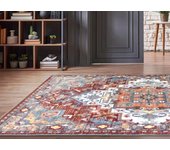 Alfombra oriental kalyan - 160 x 230 cm - rojo y azul