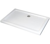 Bernstein - plato de ducha acrílico, plato de ducha antideslizante con desagüe - 120x90cm