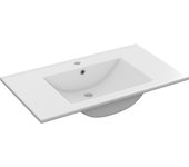 Consola lavabo cerámica blanca 60x45
