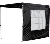 Lateral para carpa con ventana inglesa 3 metros master para carpas 3x2 - negro