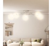 Lámpara de techo con pantallas de alambre 5 bombillas led g9 v2391 unico / transparente