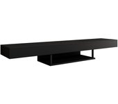 Mueble tv colgante | mueble de televisión | mueble de salón | negro acabado en mate | 150x22x29,6cm | modelo aydin