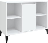 Mueble para fregadero 80 x 33 x 60 cm madera contrachapada blanca 02_0006808