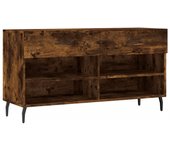Banco para zapatos botas cómoda estante mueble entrada almacenamiento 102 x 35 x 55 cm madera contrachapa 02_0022915