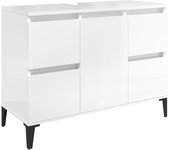 Mueble para fregadero 80 x 33 x 60 cm madera contrachapada blanco brillante 02_0006815
