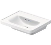 Duravit d-neo lavabo con enjuague manual, con rebosadero, sin agujero para grifo, 500x400mm, blanco alto brillo, 0742500060
