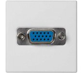 Placa k45 1/2mecanismo con 1 conector vga blanco nieve simon k100b/9