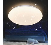 Zmh lámpara de techo led con diseño de cielo estrellado, 30 cm, 18 w, blanco neutro para baño