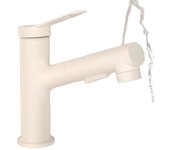 Grifo lavabo alto con ducha extraíble de 2 modos, mezclador de lavabo de baño, grifos monomando, apto para fregadero de encimera