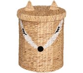 Atmosphera - baúl de juguetes «renard» - jacinto de agua tejido h50 cm