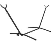 Soporte para hamacas outsunny acero negro 290x120x115 cm