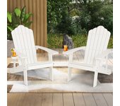 Silla hips exterior con portavasos grano madera realista resistente a la intemperie patio jardín terraza blanco