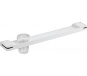 Estante para fregadero gama pro pellet + soporte para vaso 550 mm aluminio plegado con recubrimiento en polvo blanco mate