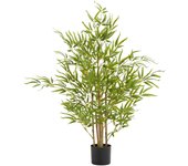 Tectake árbol de bambú artificial bambosa, con textura realista