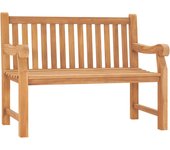 Banco de jardín muebles de exterior para terraza terraza 114 x 69 x 92 cm madera maciza de teca 02_0011182
