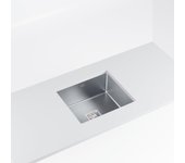 Fregadero bajo encimera 1 seno de acero inox cuadrado cata 54 x 44 cm modelo cb 50-40 r10