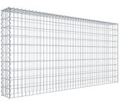 Gabión para montar en altura de 200 cm x 100 cm x 20 cm (l x h x p), malla 5 x 10 cm, espiral. atención: falta una rejilla - diámetro del cable ...