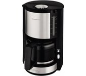 Krups km321010 pro aroma plus cafetera de filtro eléctrica, 1,25 l o 15 tazas, cafetera, negro y acero inoxidable