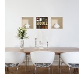 Vinilo efecto 3d home - adhesivo de pared - revestimiento sticker mural decorativo - 30x90cm