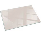 Placa de cristal para chimenea, zócalo protector de chimenea, diseño moderno | 120x80 | rectángulo | color rosa pálido